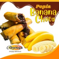 Rozeriya Popia Banana Choco | 8 pcs | 5 PACK CAN MIX POPIA + FREE Polisterin Box