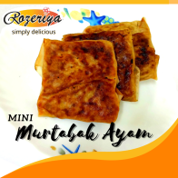 Rozeriya Mini Murtabak Ayam | 6pcs |  6 PACK CAN MIX + FREE Polisterin Box