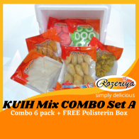 Rozeriya Kuih Mix Combo Set A | 6 pack |  FREE Polisterin Box