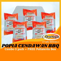 Rozeriya Popia Cendawan BBQ | 8 pcs | 5 PACK CAN MIX POPIA + FREE Polisterin Box
