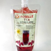 Roselle Tea with Basil Seeds