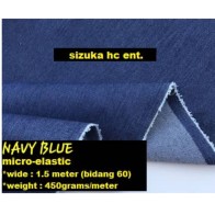 Hot Items! Denim material medium thickness Navy Blue 450grams kain jeans per meter