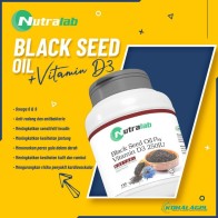 Nutralab Blackseed Oil + Vitamin D3 250IU (softgel) Premium by Kop Halagel