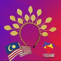 Sanggul Lintang (Cekak) Tradisional Melayu Untuk Hari Kemerdeka, Majlis Keraian & Tarian Kebudayaan (Emas & Silver)