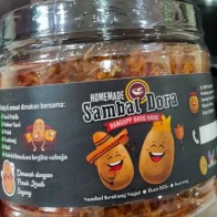 Homemade sambal dora ( sambal kentang sagat, ikan bilis, kacang)