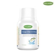 HALAGEL® HEALTHCARE | Omega 3 Fish Oil Softgel | Kapsul Lembut Minyak Ikan Omega 3 | 60 BIJI