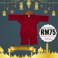 [Ready Stock] Baju Melayu  Bayi & Kanak-Kanak  - MAROON