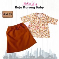 BAJU KURUNG COTTON - CHOCO