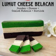 Kek Lapis Lumut Cheese Belacan