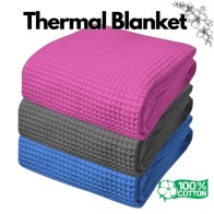 Thermal Blanket Size Single Waffle Selimut Hospital 100% COTTON 60x80inch 203x152cm
