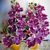 Orkid hiasan Artificial Flower Hiasan Berwarna-warni 