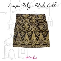SAMPIN SONGKET EXCLUSIVE For BABY ( 1month - 2yr ) - BLACK GOLD