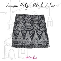 SAMPIN SONGKET EXCLUSIVE For BABY ( 1month - 2yr ) - BLACK SILVER