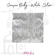 SAMPIN SONGKET EXCLUSIVE For BABY ( 1month - 2yr  ) - WHITE SILVER
