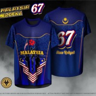 Baju merdeka biru dewasa