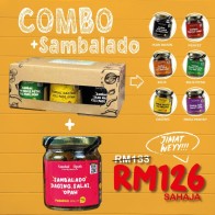 Combo + Sambalado Daging Salai 