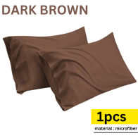 Sarung Bantal Kosong Warna Coklat Gelap