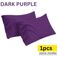 sarung Bantal Cotton Sarung Bantal Asrama kosong Dark Purple 