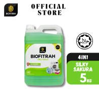 SILKY SAKURA , Sabun 4 in 1 (Pencuci + Pelembut) 5KG , BIOFITRAH