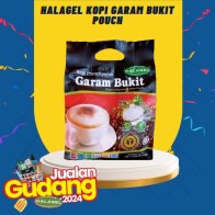 HALAGEL® Kopi Pracampuran Dengan Garam Bukit | Premix Coffee With Rock Salt | 15 Sachets (POUCH)