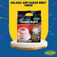 HALAGEL® Kopi Pracampuran Dengan Garam Bukit | Premix Coffee With Rock Salt | 15 Sachets (POUCH)