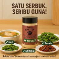 Rahsia Mak Tok – Perencah Masakan Serbaguna 100g | Sesuai Untuk Goreng, Sup, Sambal | Tanpa MSG