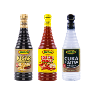 COMBO Kicap Mudin 900gm (Kicap Lemak Manis/Cuka & Sos Cili Pedas)