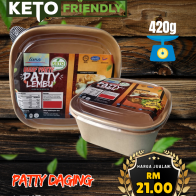 Patty Daging Lembu (Kato Diet)