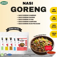AMEEN Nasi Goreng Ready to Eat 220g free sambal tumis. Simpan Suhu Bilik, Beras Basmathi - Fried Rice