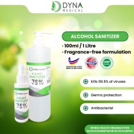 Hand Sanitizer Alcohol 75% (100ML / 1 LITER) Alcohol Sanitizer Antibacterial Liquid Sanitizer Pembasmi Kuman
