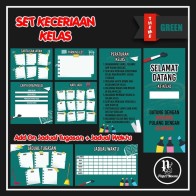 Set Keceriaan Kelas Murah 6IN1 💥 PERCUMA Pelbagai Tema Design 💥 Boleh Masukkan Logo Sekolah