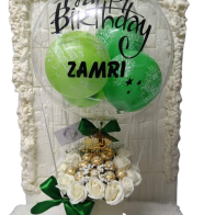 BOUQUET BOX WITH BALLON BOBO