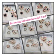 (FREE BOX) Exclusive keronsang bahu with baby pin mutiara asli sabah