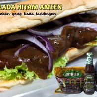 Sos Lada Hitam Ameen 1kg/340ml 👍 Sos Perapan atau sos western food👍. Black Pepper Sauce. HARGA KILANG