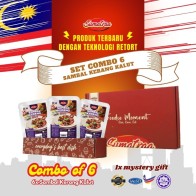 COMBO 6 SAMBAL KERANG KALUT (100G) READY-TO-EAT