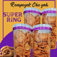 Rempeyek Che Yah Mini Dhal Super Ring (Balang) 400gram