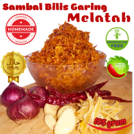 SAMBAL GARING MELATAH 105g Sambal Ikan Bilis Sesuai Budak Boleh Makan Sambal Zip Lock Sambal Bilis Rangup Tidak Pedas SambaI Bawang Cili Cooked Food