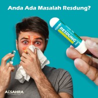 TERBARU! RESDUNG STICK - PENAWAR RESDUNG - Gabungan bunga senduduk putih & kulit kayu manis. Mengurangkan rasa gatal muka, hidung dan telinga, bertindak meredakan bersin berbau, secara alami. Rasa Gatal Hilang,