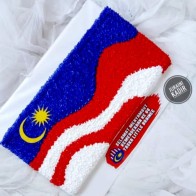 kek bendera Malaysia atau kek merdeka