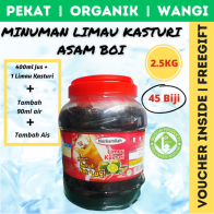 NORKAMILAH 2.5kg Pati Limau Kasturi Minuman Asam Boi Jus Air Limau Sour Plum Lime Juice Ori Limau Asam Herbal