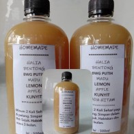 JUS HALIA BENTONG LEMON APPLE CIDER MADU KUNYIT LADA HITAM- 500ML