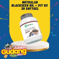 Nutralab Blackseed Oil + Vitamin D3 250IU (softgel) Premium 30's by Kohalagel