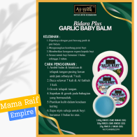 Balm Bidara Bawang Putih Garlic Baby Balm Bayi Kanak-kanak Bidara As-syifa As'syifa As Syifa Assyifa