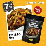 Travel Pack XL Sambal Ikan Masin Cili Padi Opah 