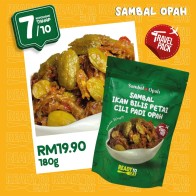 Travel Pack XL Sambal Ikan Bilis Petai Cili Padi Opah 