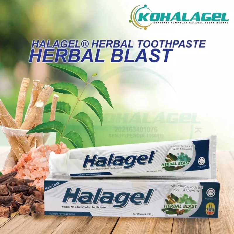 Halagel® Ubat Gigi Herba Herbal Blast 200g